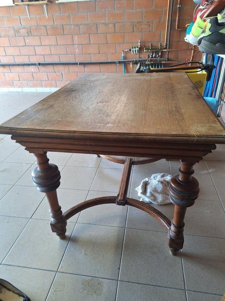 table ancienne en bois de chêne, Antiquités & Art, Enlèvement