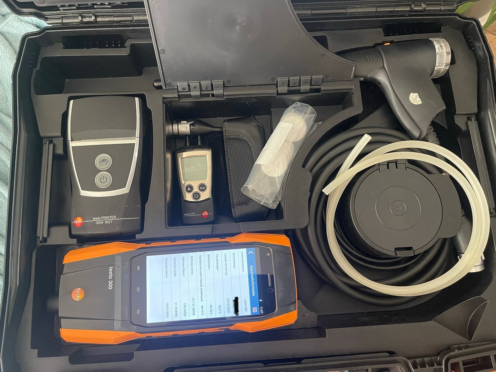 Testo 300 longlife 15000ppm, bluetooth printer, testo 510, Ophalen, Zo goed als nieuw