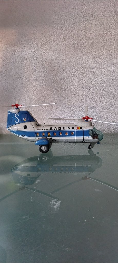 Sabena helicopter Boeing vertol 107 - made Japan vintage, Ophalen of Verzenden, Zo goed als nieuw, Overige typen