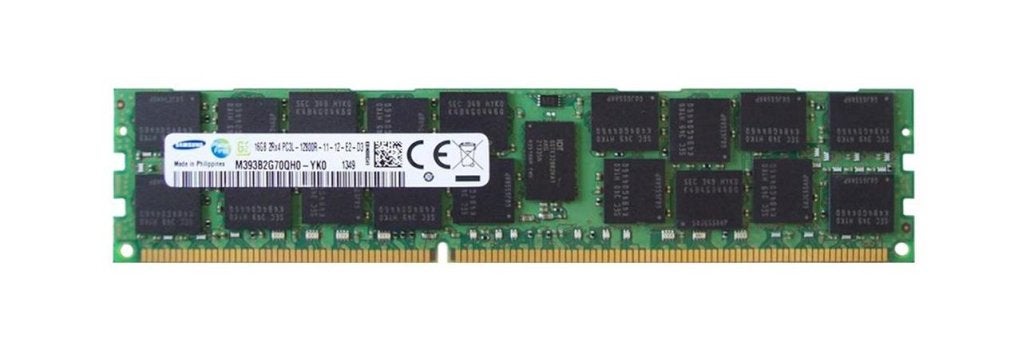 16GB 2Rx4 PC3L-12800R DDR3-1600 ECC, Samsung