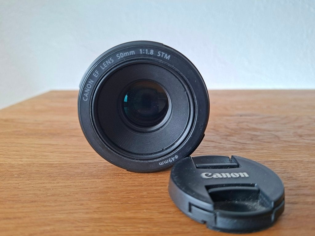 Canon EF 50mm f/1.8 STM portretlens, TV, Hi-fi & Vidéo, Canon, Lentille standard, Enlèvement, Utilisé