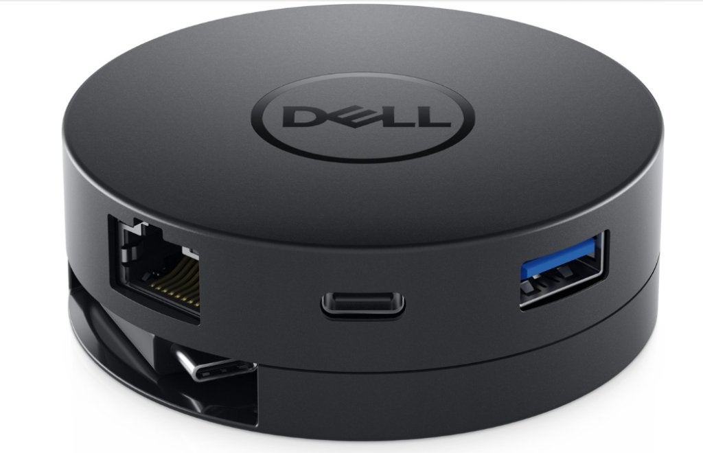 DELL DA300 Bedraad USB 3.2 Gen 2 (3.1 Gen 2) Type-C Zwart, Verzenden, Zo goed als nieuw, Onbekend, Dell