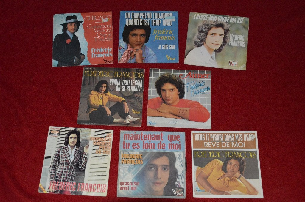 45t's, wie kent deze nog ???  Frédéric François jaren '70, Enlèvement ou Envoi, Comme neuf, Pop, Autres types