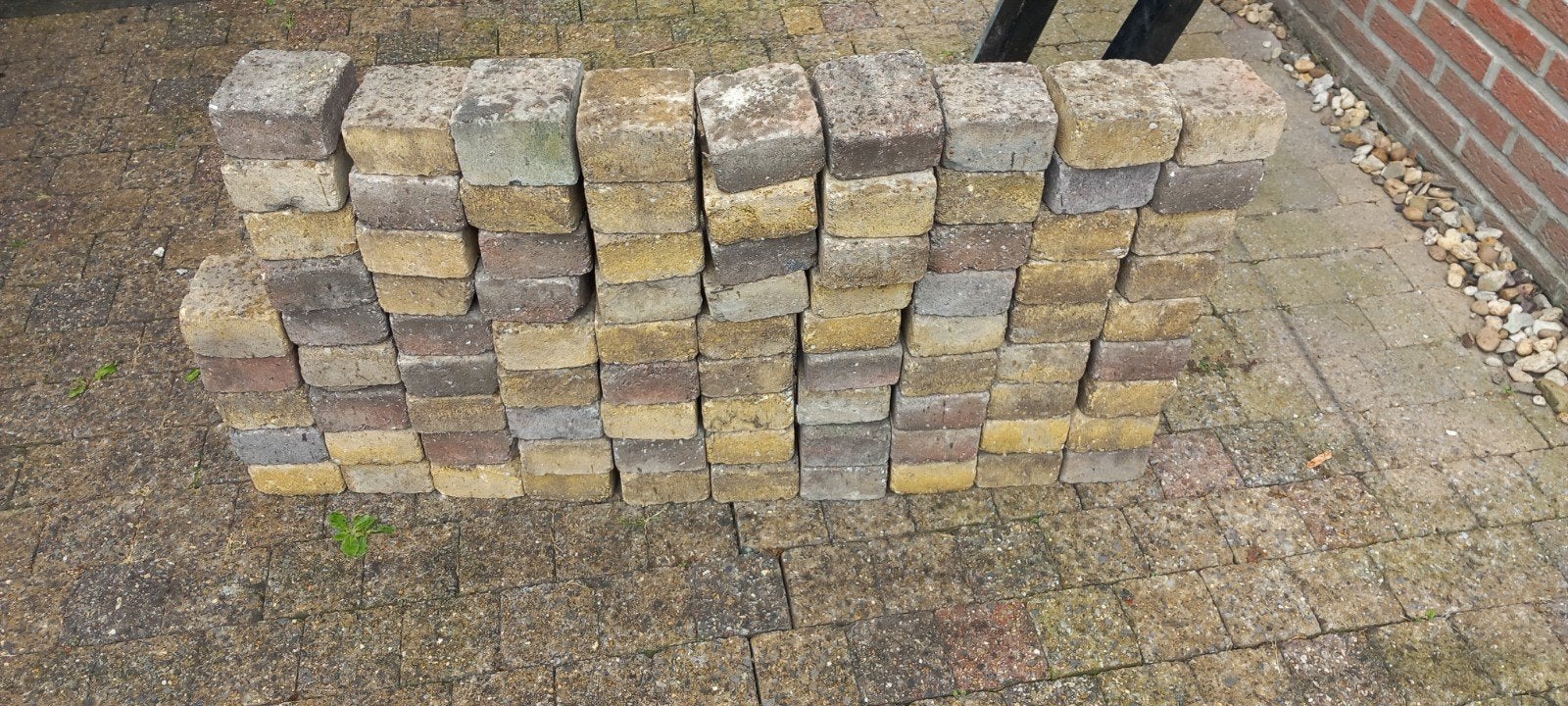 100 tal klinkers 10,5cm 10,5 cm, Tuin en Terras, Tegels en Klinkers, Ophalen of Verzenden, Klinkers