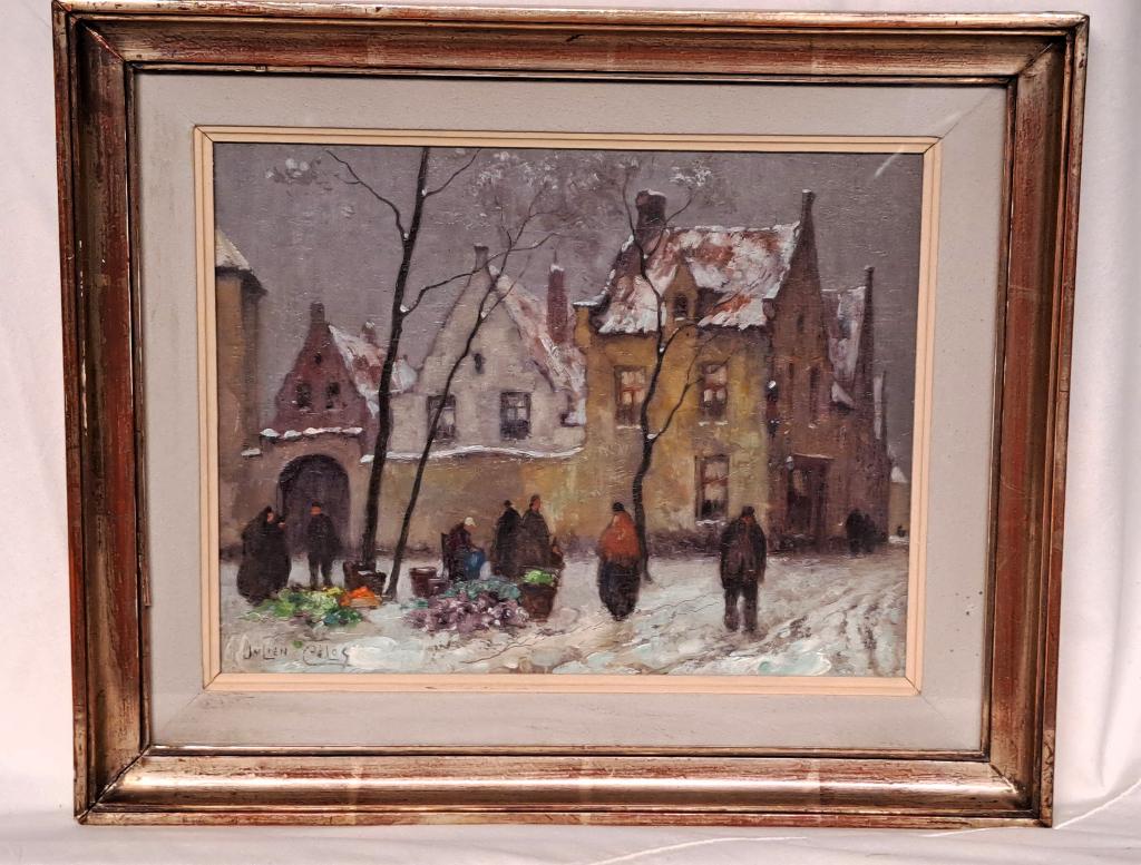Peinture de Julien Célos (huile sur panneau), Antiquités & Art, Art | Peinture | Classique, Enlèvement ou Envoi
