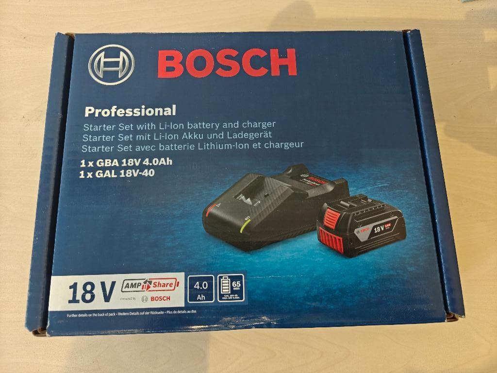 Batterie et chargeur Bosch Pro 18v 4,0 Ah JAMAIS UTILISÉS, Bricolage & Construction, Enlèvement, Neuf
