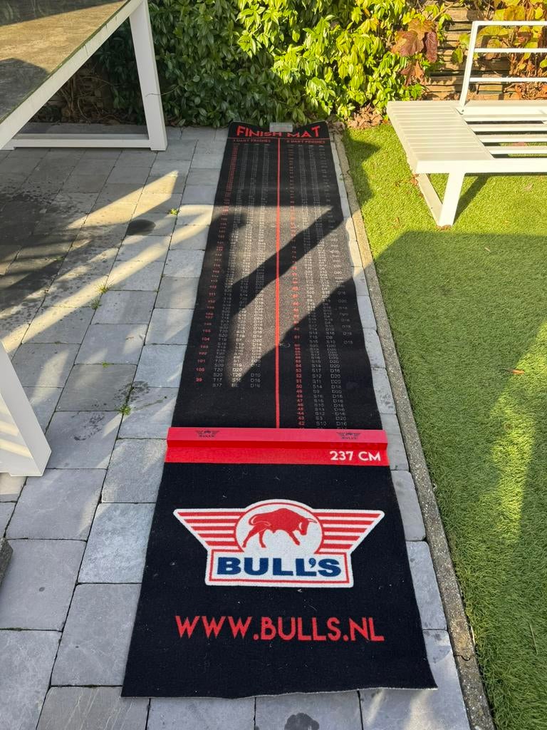 Bills Finish dartsmat van 300 x 90, Sport en Fitness, Ophalen, Gebruikt