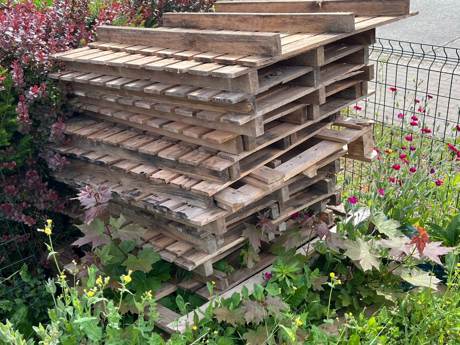 12x palettes de bois, Bricolage & Construction, Bois & Planches, Enlèvement, Utilisé