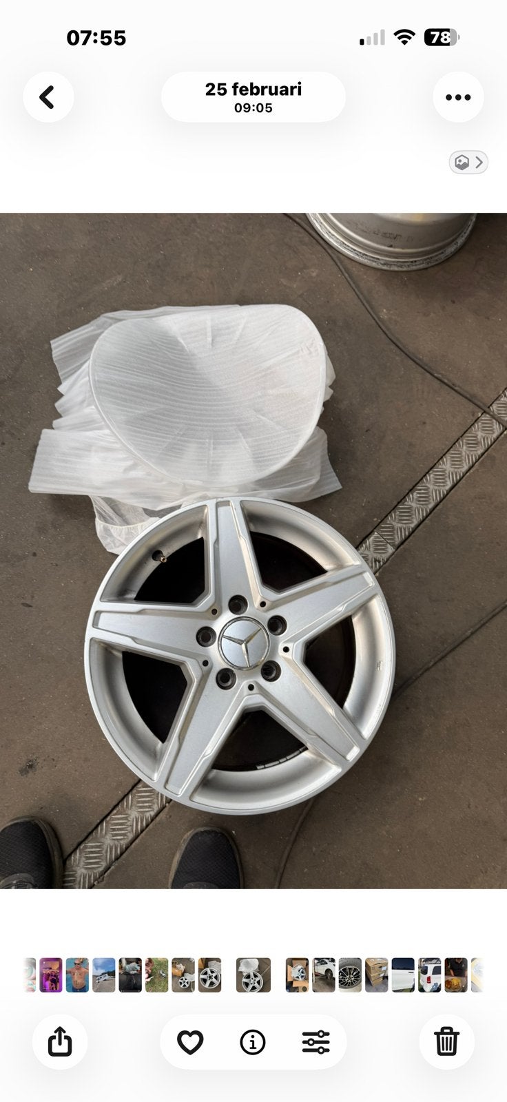 Mercedes velgen, Auto-onderdelen, Banden en Velgen, Ophalen, 16 inch, Velg(en)
