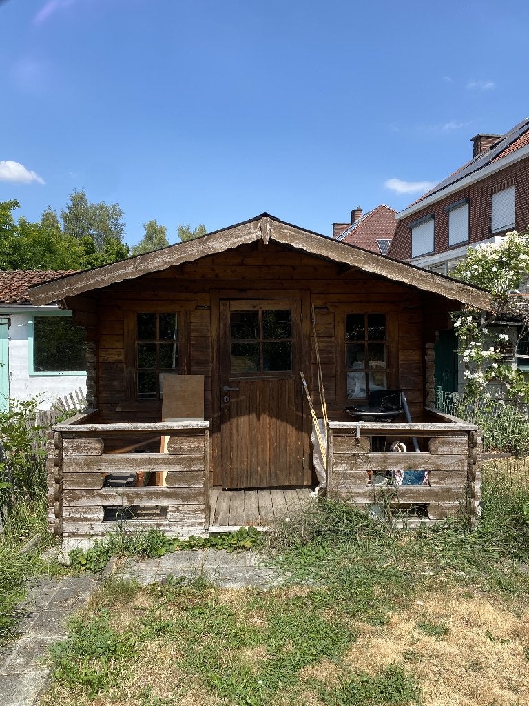 Gratis af te halen: houten tuinhuis (zelf demonteren), 200 à 400 cm, 250 à 300 cm, Enlèvement, Utilisé