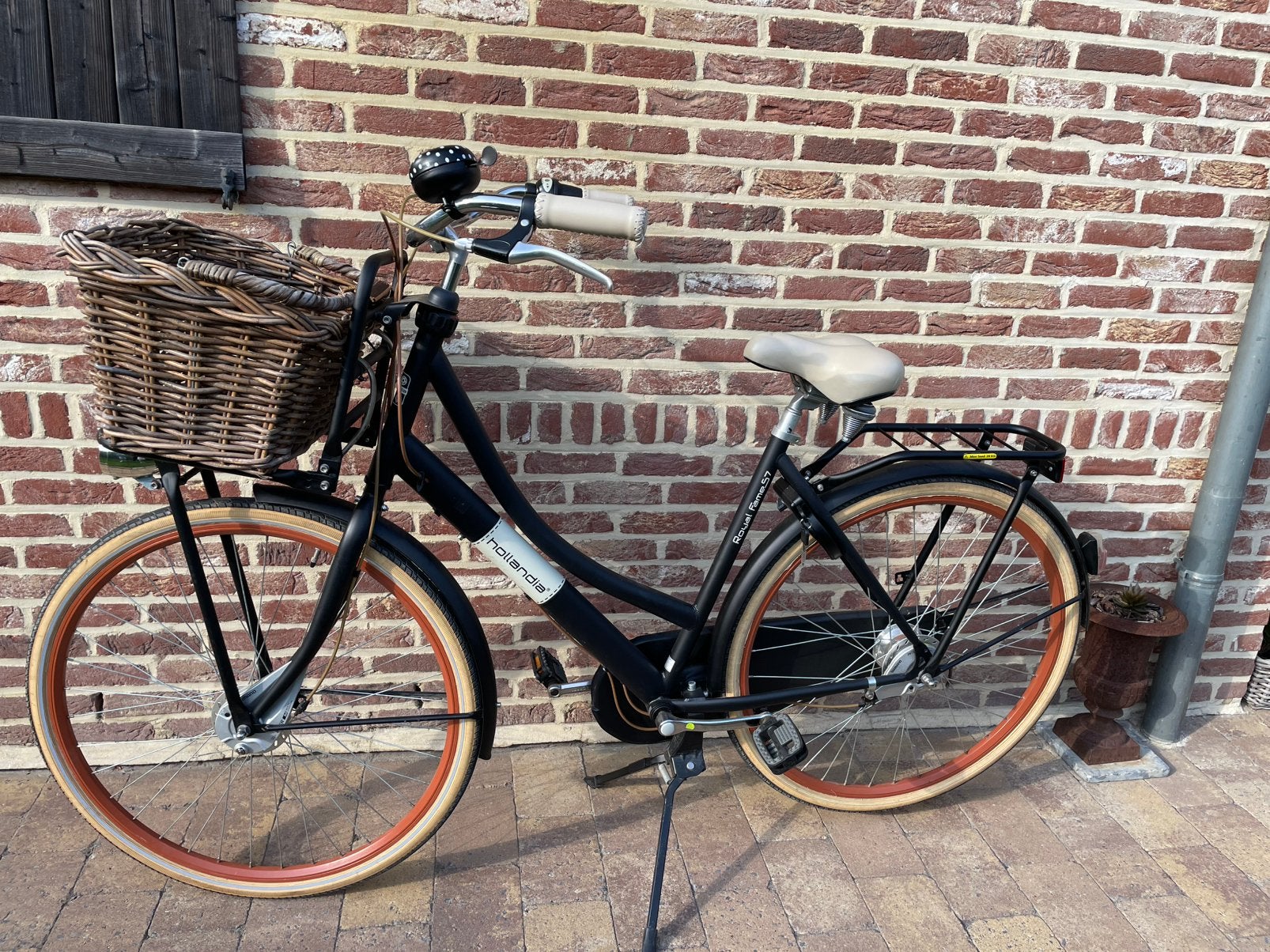 Damesfiets met mand, Autres marques, Vitesses, Frein à tambour, Comme neuf