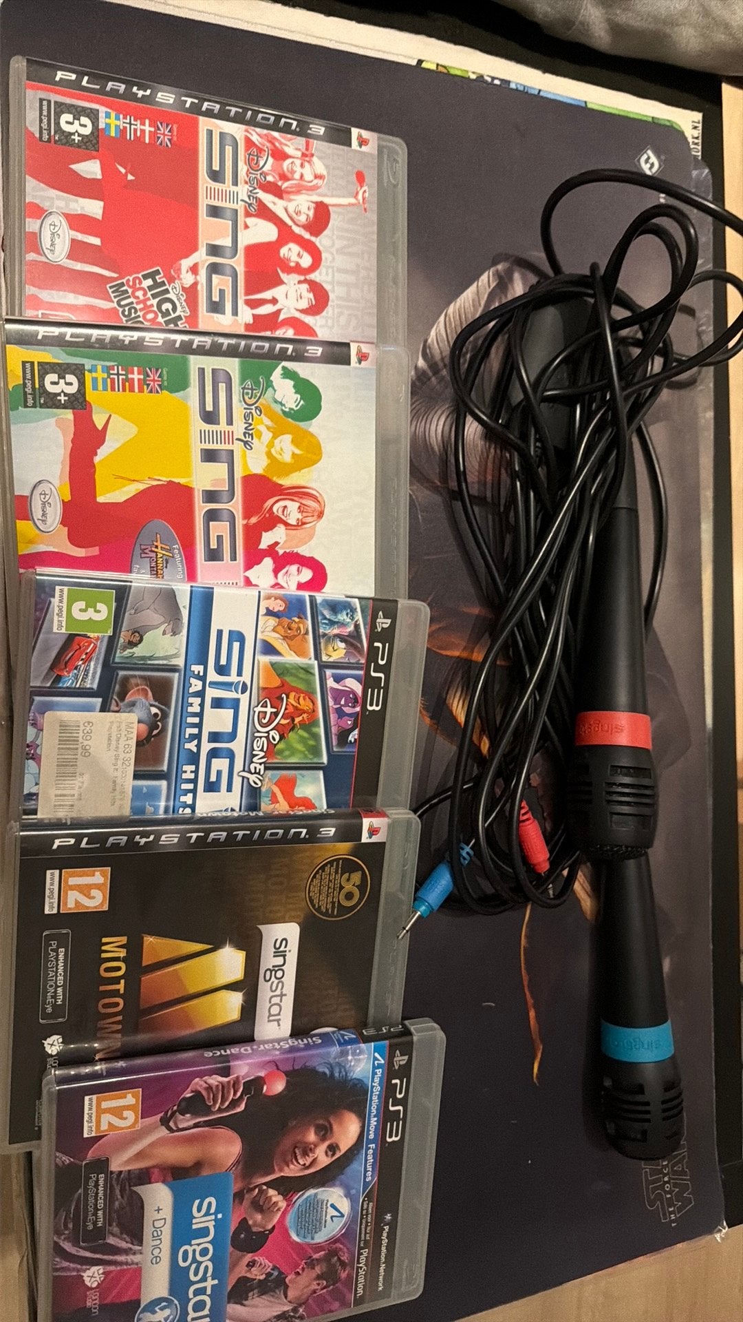 5 jeux Singstar PS3 + micros, Enlèvement ou Envoi, Utilisé