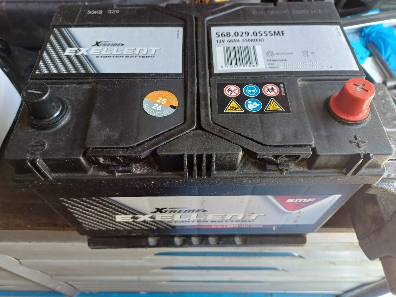 Batterie 12v 68 AH, Autos : Pièces & Accessoires, Enlèvement