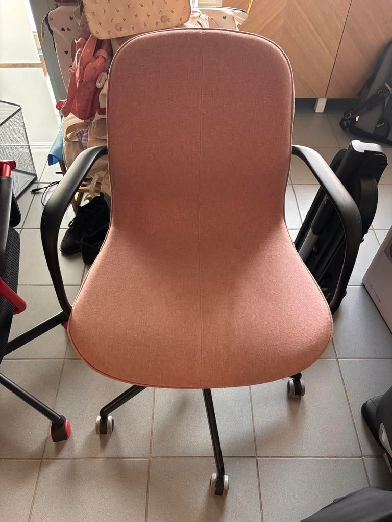 Bureaustoel roze, Ophalen, Zo goed als nieuw, Roze, Bureaustoel
