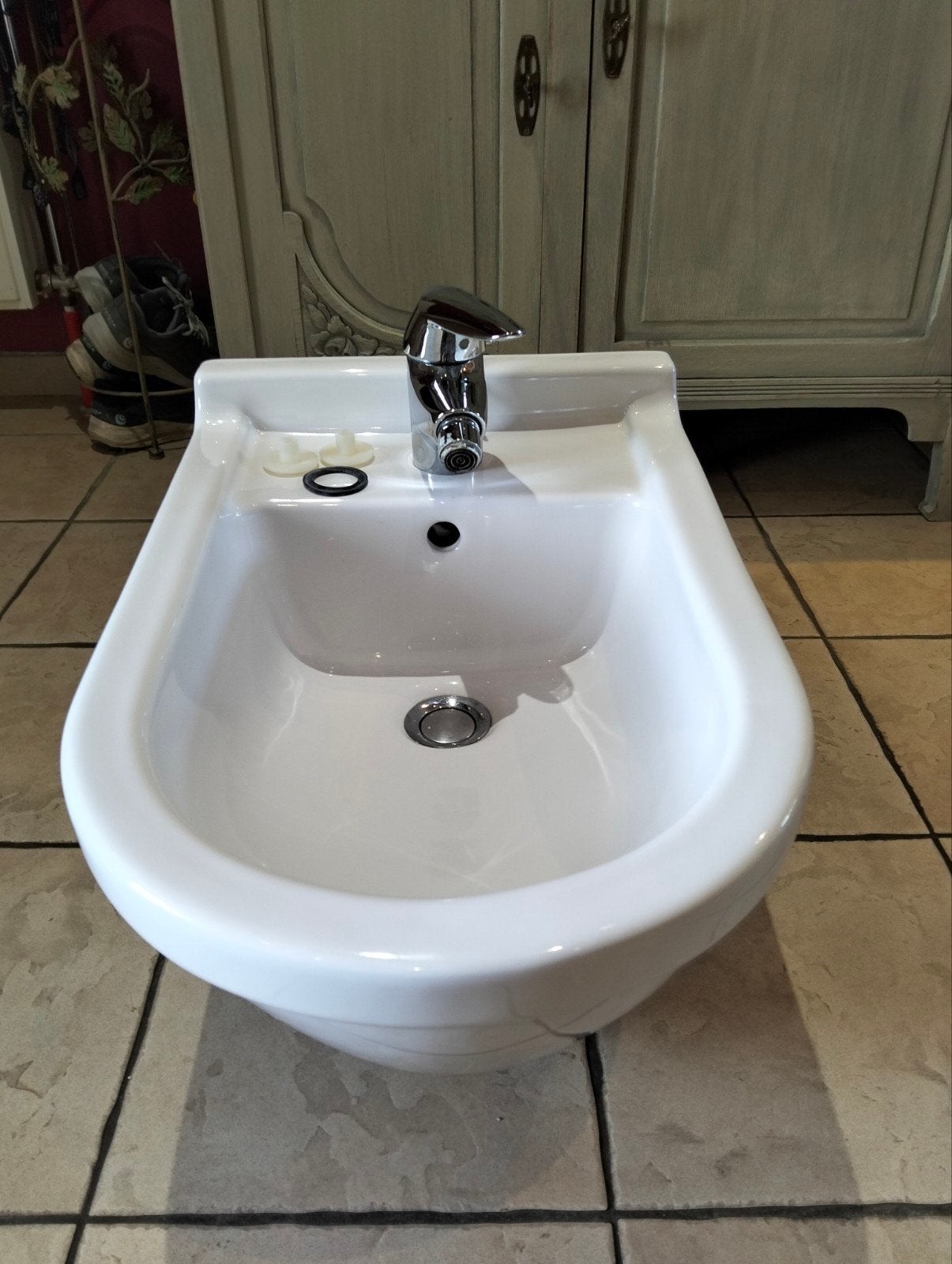 Bidet Duravit avec robinetterie comme neuf, Maison & Meubles, Enlèvement, Comme neuf, Autres types