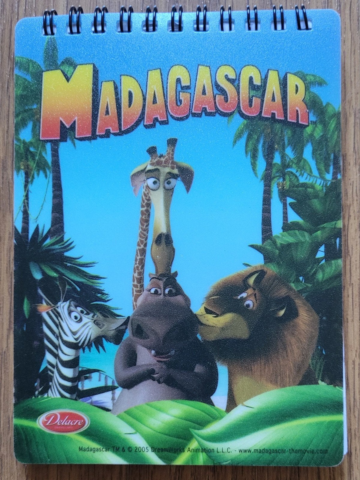 Tekenfilm Madagascar: notitieboekje, Ophalen of Verzenden, Zo goed als nieuw, Film, Gebruiksvoorwerp