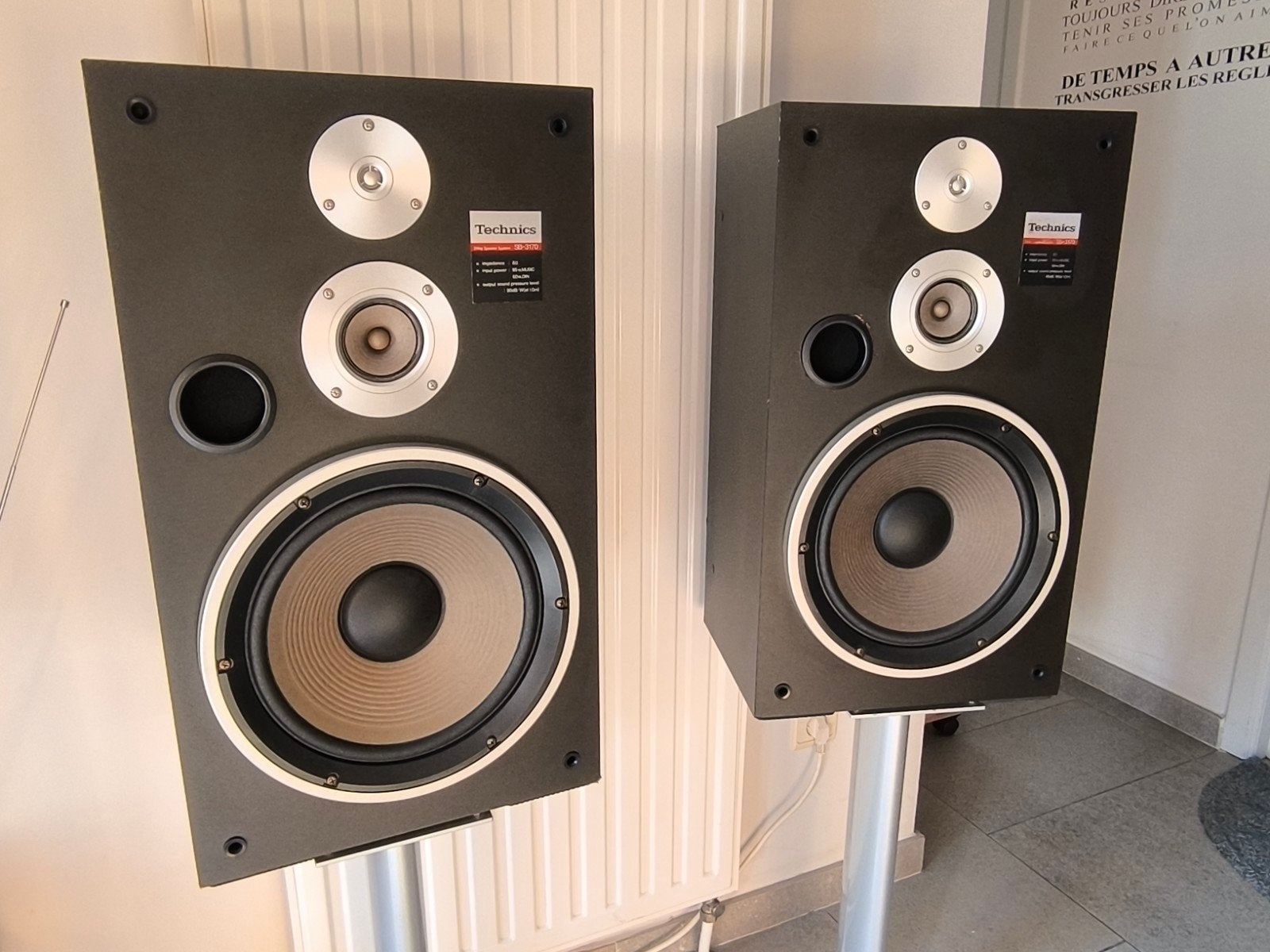 TECHNICS model SB 3170 - 3 way (WOOFER 30 cm) Made in Japan, TV, Hi-fi & Vidéo, Autres marques, Enlèvement, Utilisé, Haut-parleurs Frontaux, Arrière ou Stéréo