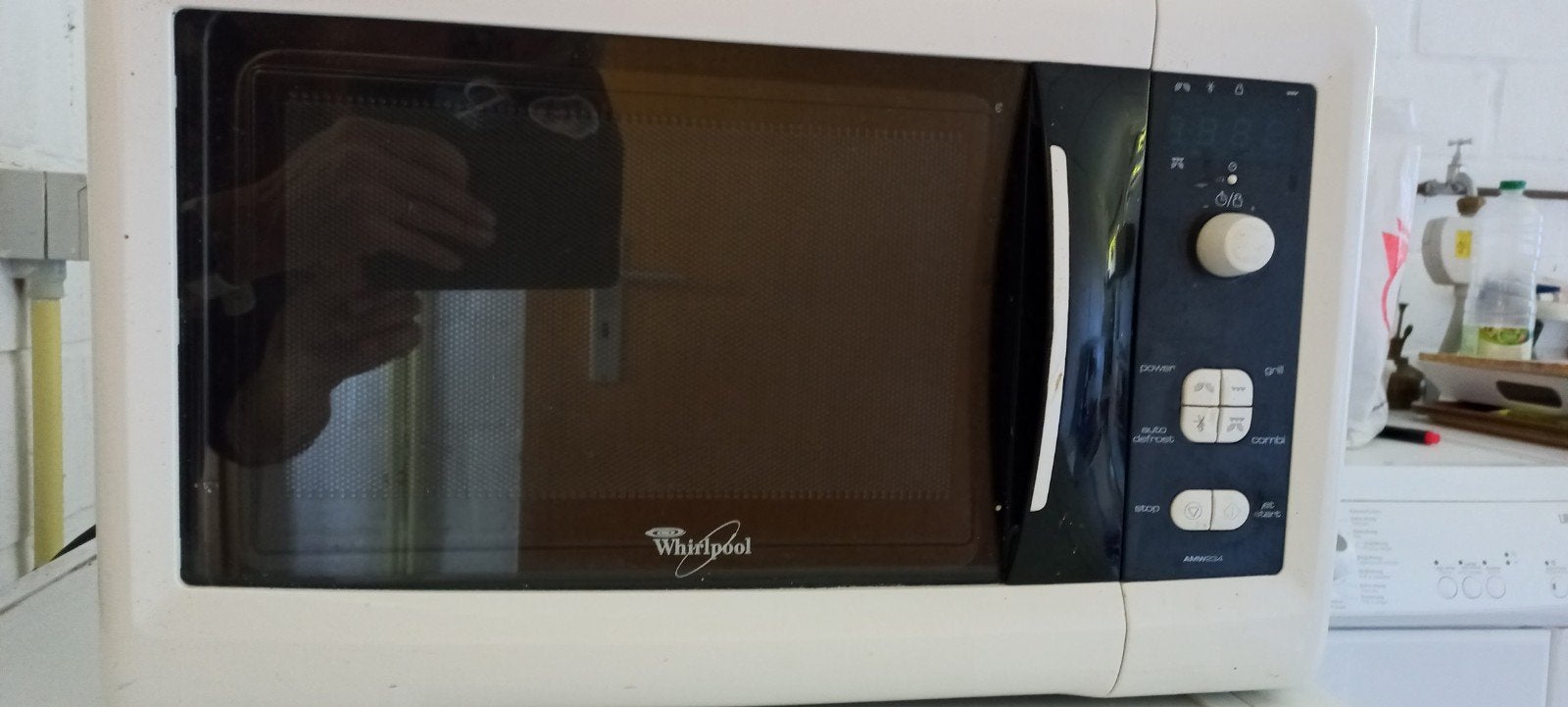 Combi microgolfoven, Ophalen, Grill, Zo goed als nieuw, Draaiplateau