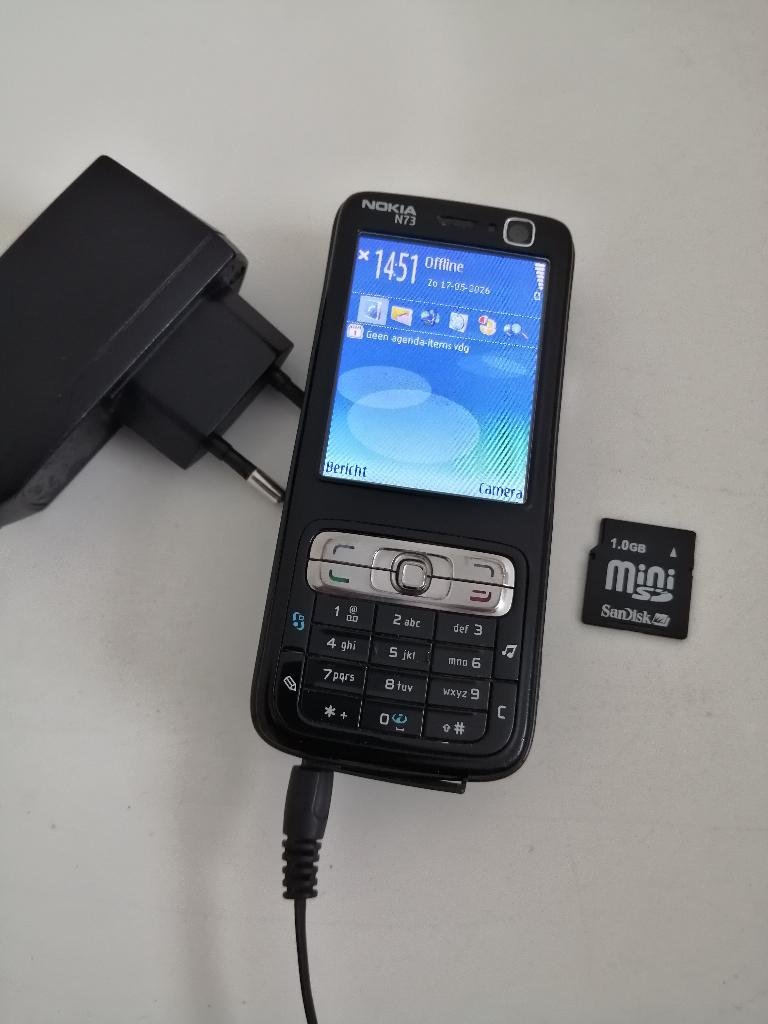 OP=OP!!! ZAKELIJKE NOKIA N73 GSM INCL 1GB MOBIELE TELEFOON, Gebruikt, Verzenden, 3 tot 6 megapixel, Klassiek of Candybar