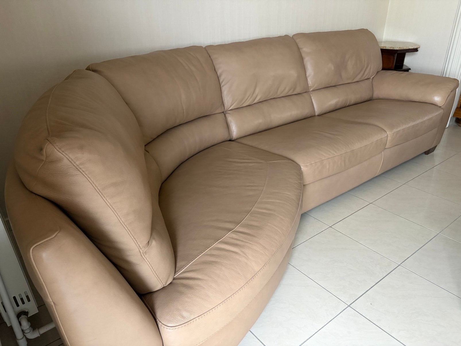 Canapé d angle Natuzzi, Enlèvement, Comme neuf, Cuir