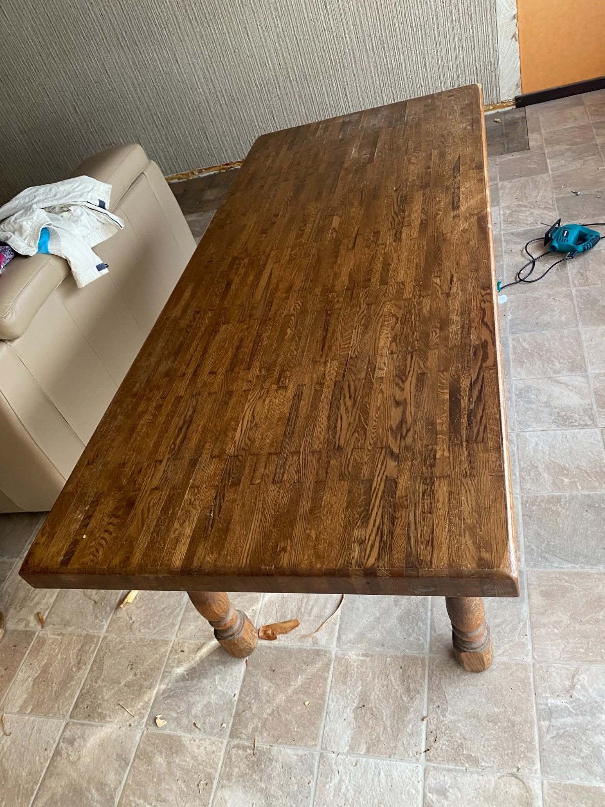 eet tafel hout, Ophalen of Verzenden