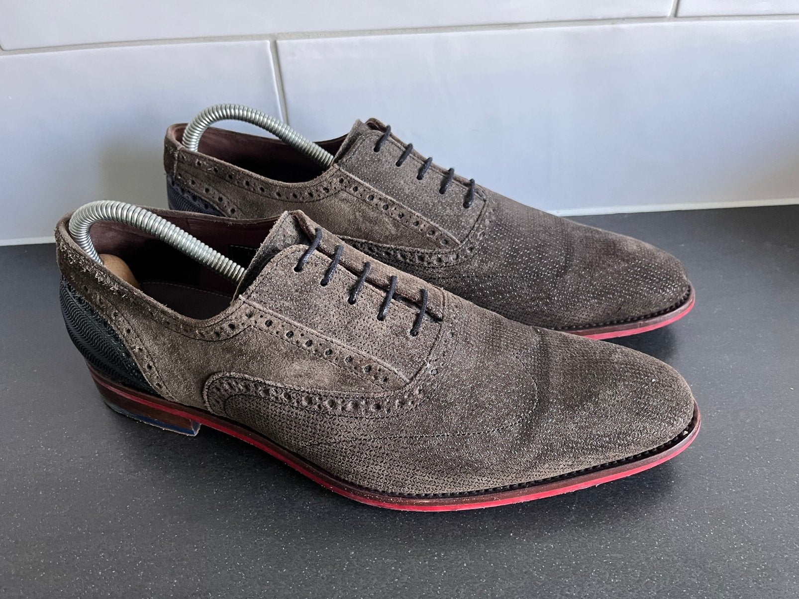 Floris van Bommel herenschoenen maat 9 / 43, Overige kleuren, Ophalen of Verzenden, Zo goed als nieuw, Veterschoenen