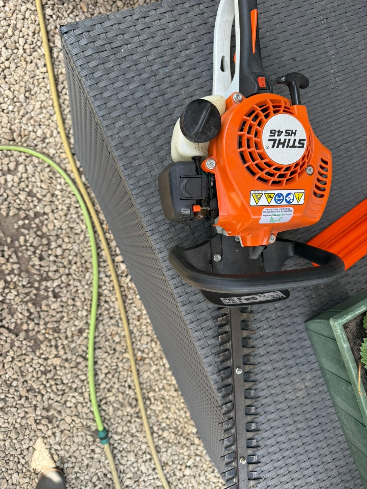 Stihl heggeschaar hs45, Jardin & Terrasse, Enlèvement, Utilisé, Essence