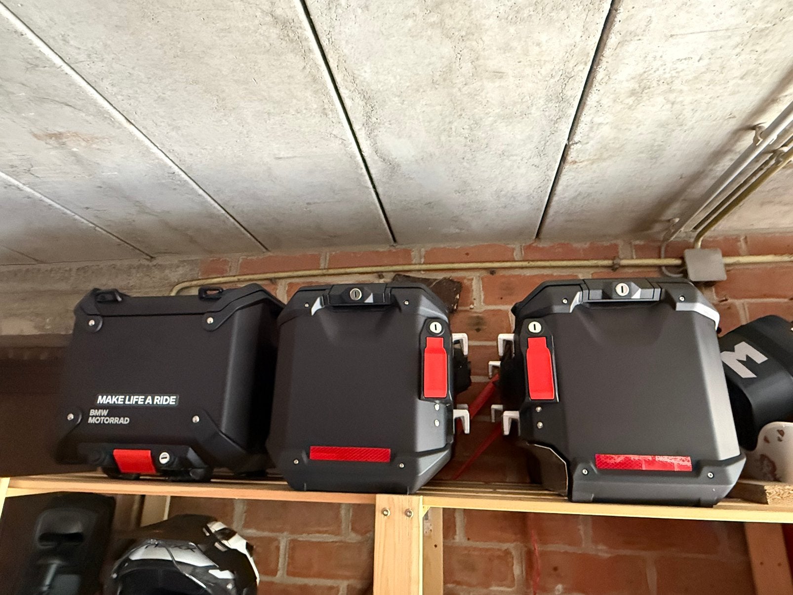 Alu koffers ZWART - bmw r1300 gs adventure, Motoren, Ophalen, Zo goed als nieuw