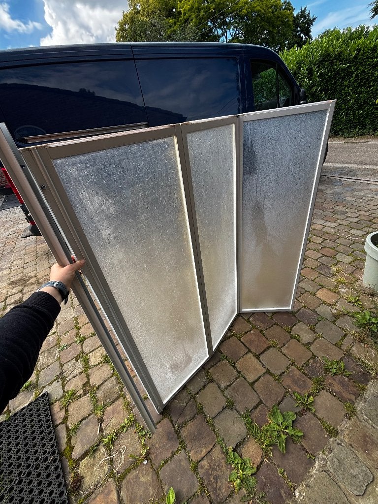 Douchescherm voor bad, Ophalen, Gebruikt, Bad