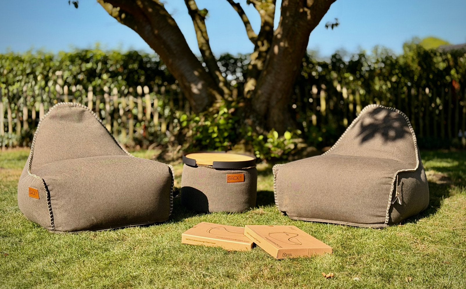 Ensemble lounge SACKit Cobana Grey – État neuf, Salons de jardin, Comme neuf, Enlèvement, Textilène