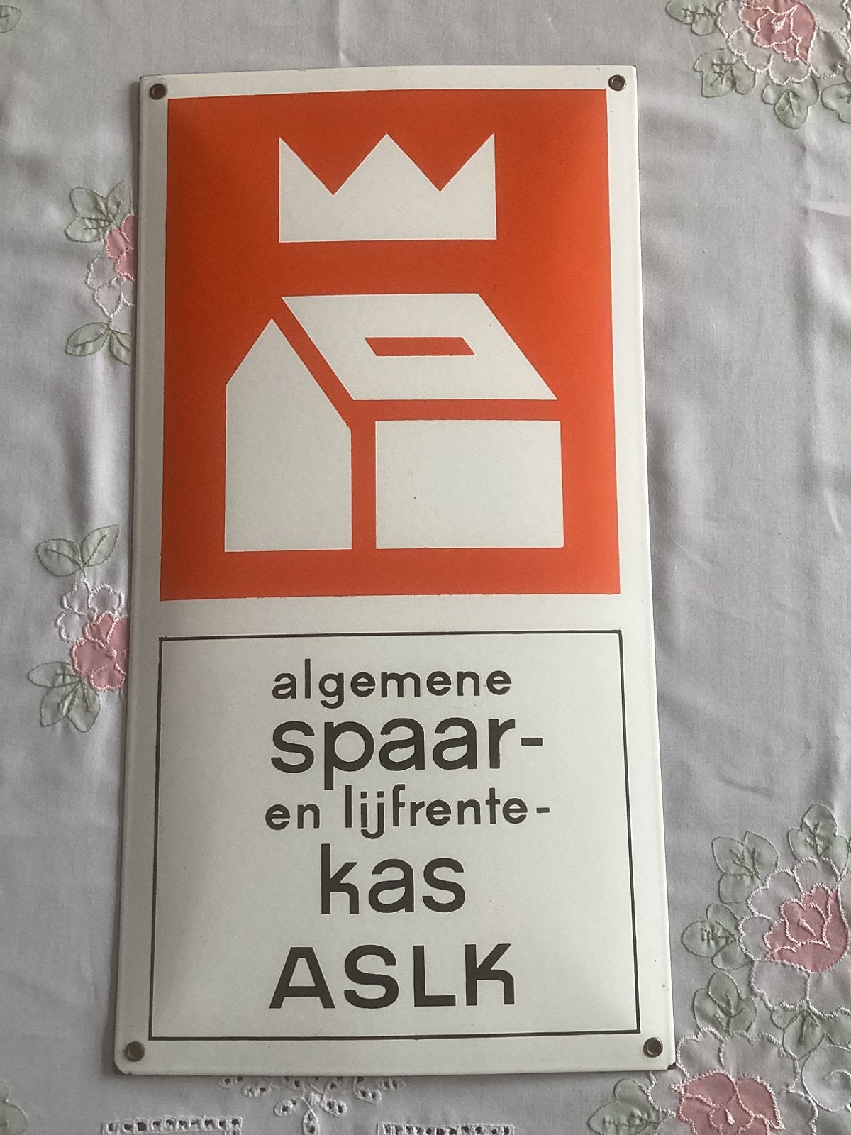Emaille reclame bord, Antiek en Kunst, Ophalen