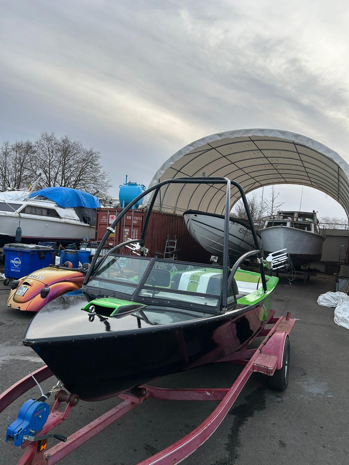 Ski nautique V8 inclusief trailer, Watersport en Boten, Ophalen, Gebruikt, Binnenboordmotor, 2 m