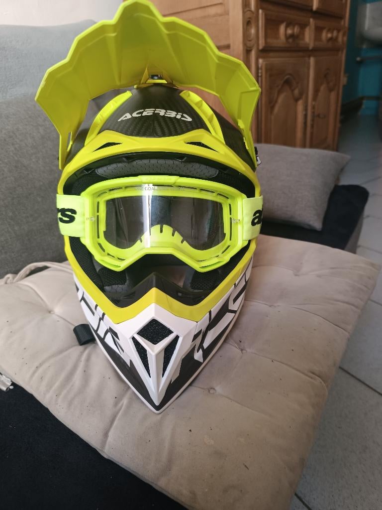 Casque moto cross Acerbis taille S, Motos, Autres marques, Autres types, S, Neuf, sans ticket