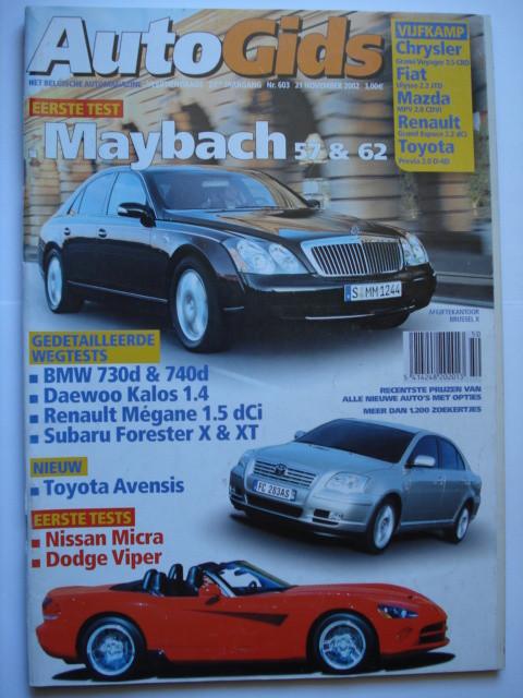AutoGids 603, Boeken, Auto's | Folders en Tijdschriften, Gelezen, Algemeen, Verzenden