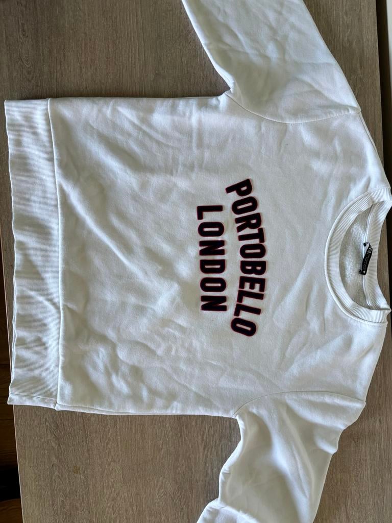 Zara Hoodie: Portobello London, Ophalen of Verzenden, Zo goed als nieuw, Maat 36 (S), Wit