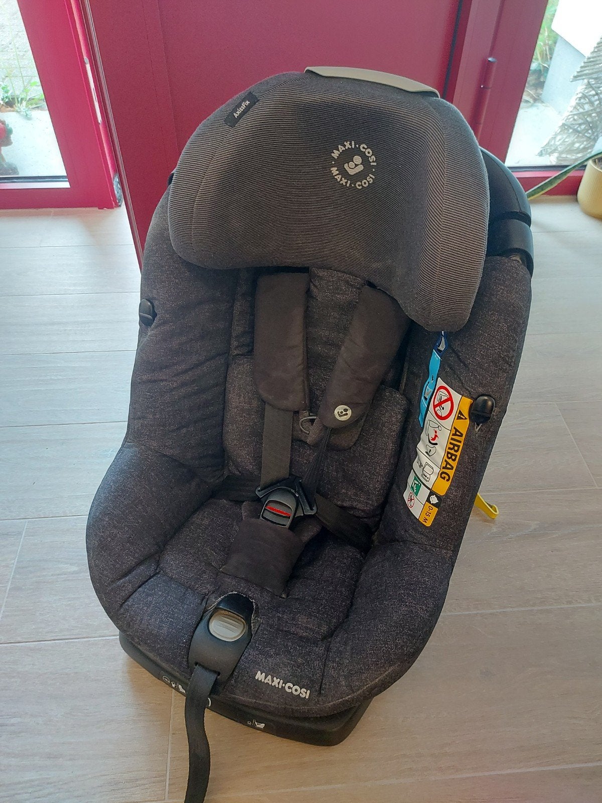 Maxi-cosi Axissfix plus nomad black, Ophalen, 0 t/m 18 kg, Zo goed als nieuw, Isofix