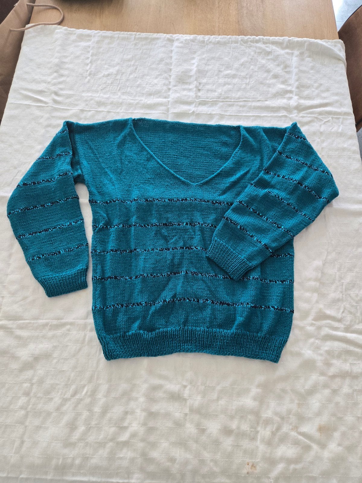 Pull Dames, Enlèvement ou Envoi, Neuf, Taille 42/44 (L), Bleu