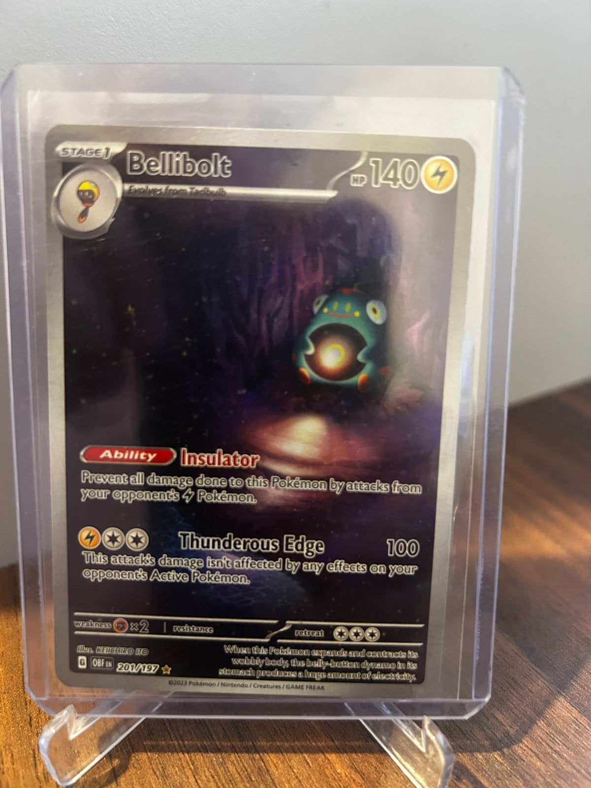 Pokemon bellibolt onsidian flames, Ophalen of Verzenden, Zo goed als nieuw, Booster