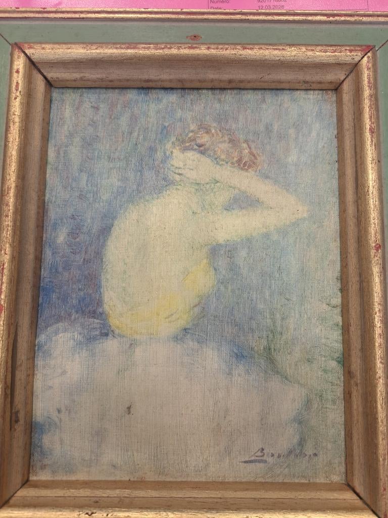 Lucien Boulier houtschilderij, Antiek en Kunst, Ophalen of Verzenden