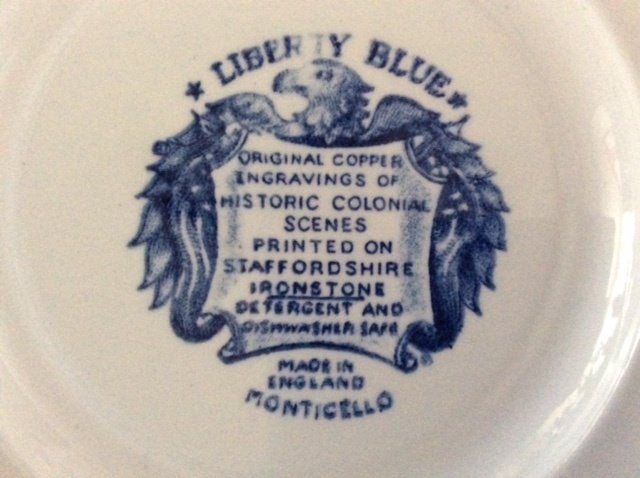 Te koop blauwe antieken bordjes Liberty Blue, Ophalen of Verzenden