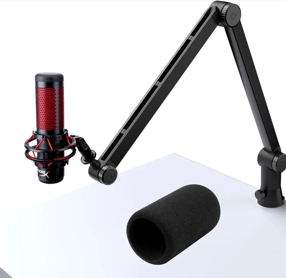 Microphone USB HyperX QuadCast avec support + boîte d'origin, TV, Hi-fi & Vidéo, HyperX, Gaming, Enlèvement ou Envoi, Microphone