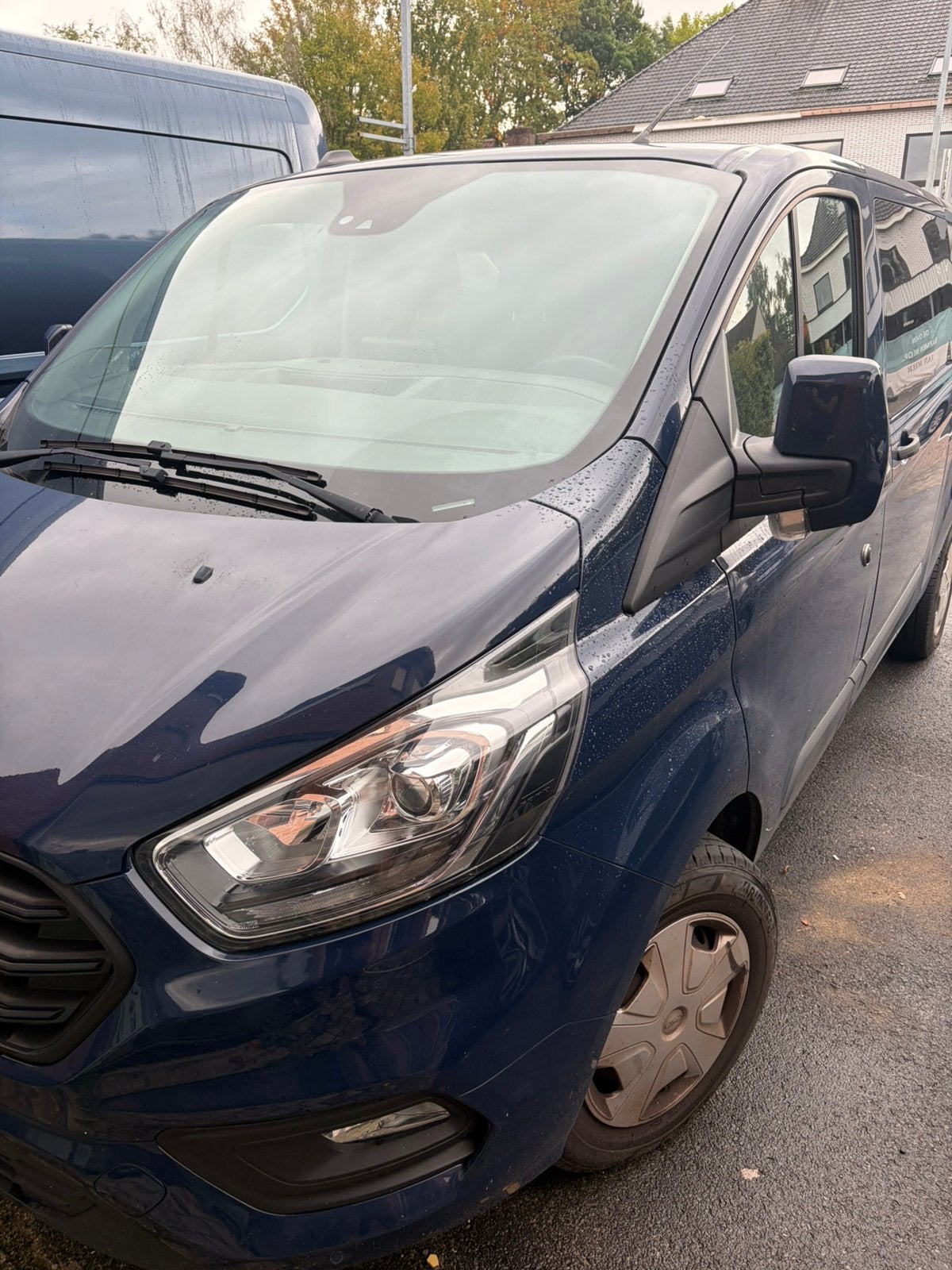 Ford custom 6 plaatsen, Auto's, Stof, Blauw, 95 kW, 6 zetels