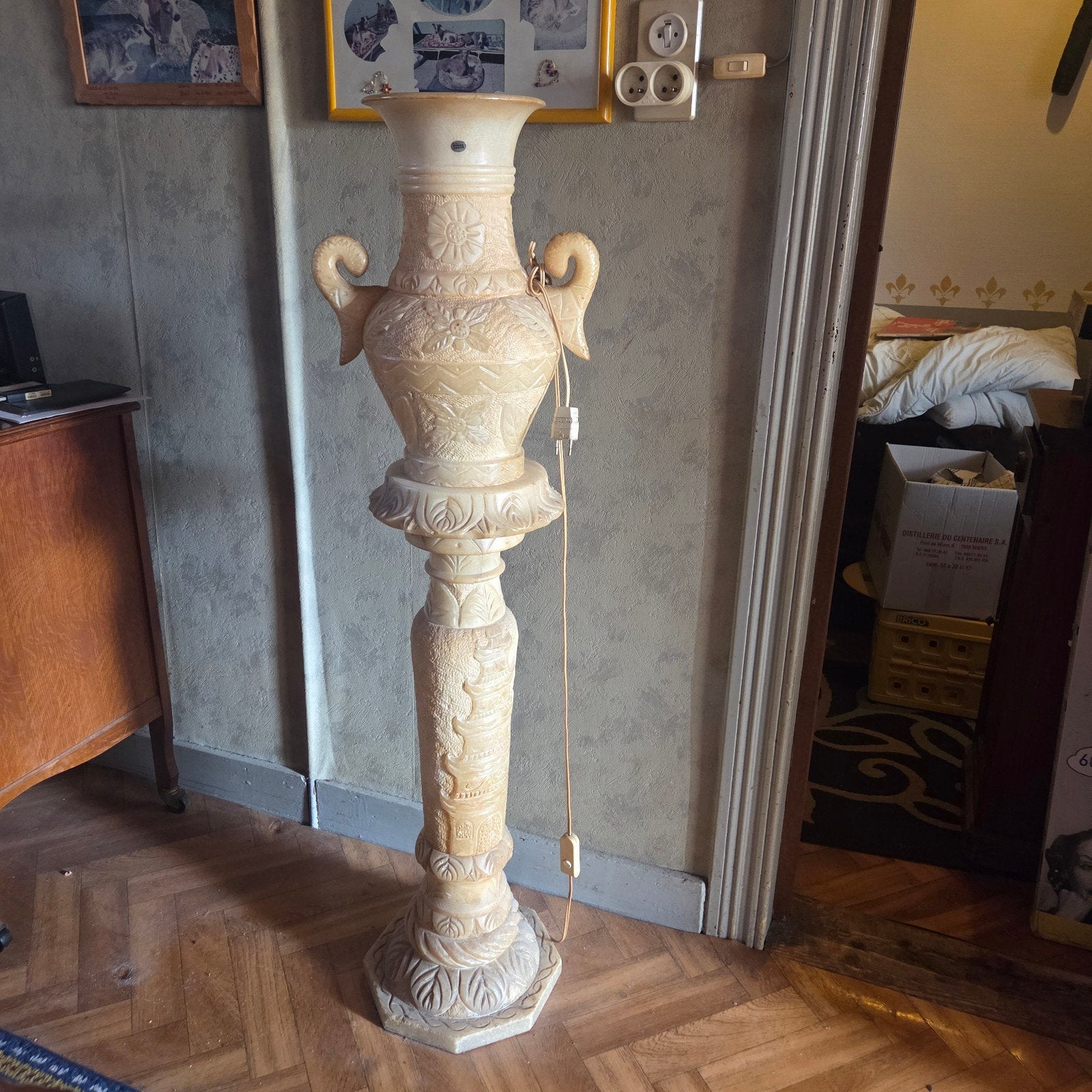 Mid-Century Design Zuillamp - Albast (Gent), Enlèvement