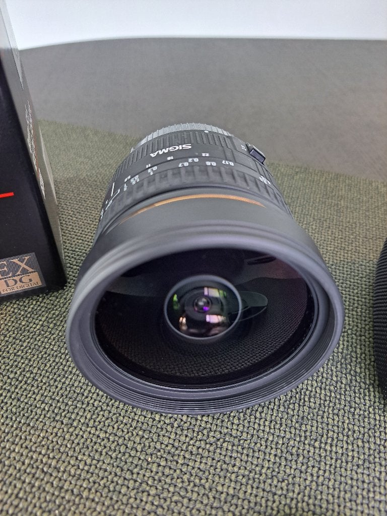 SIGMA 8/3.5 EX DG CIRCULAIRE FISHEYE CANON-AF, Ophalen, Sigma, Autofocus, Fisheye-lens
