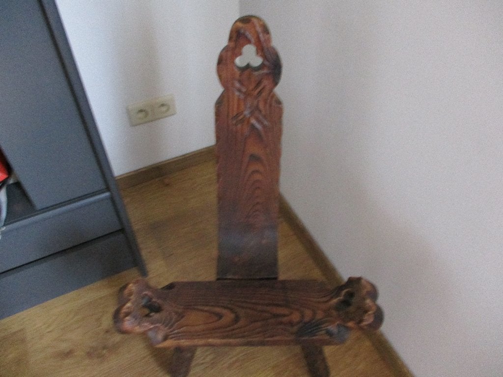 Afrikaanse stoel, Afrique, Bois, Fait main, Autres sujets