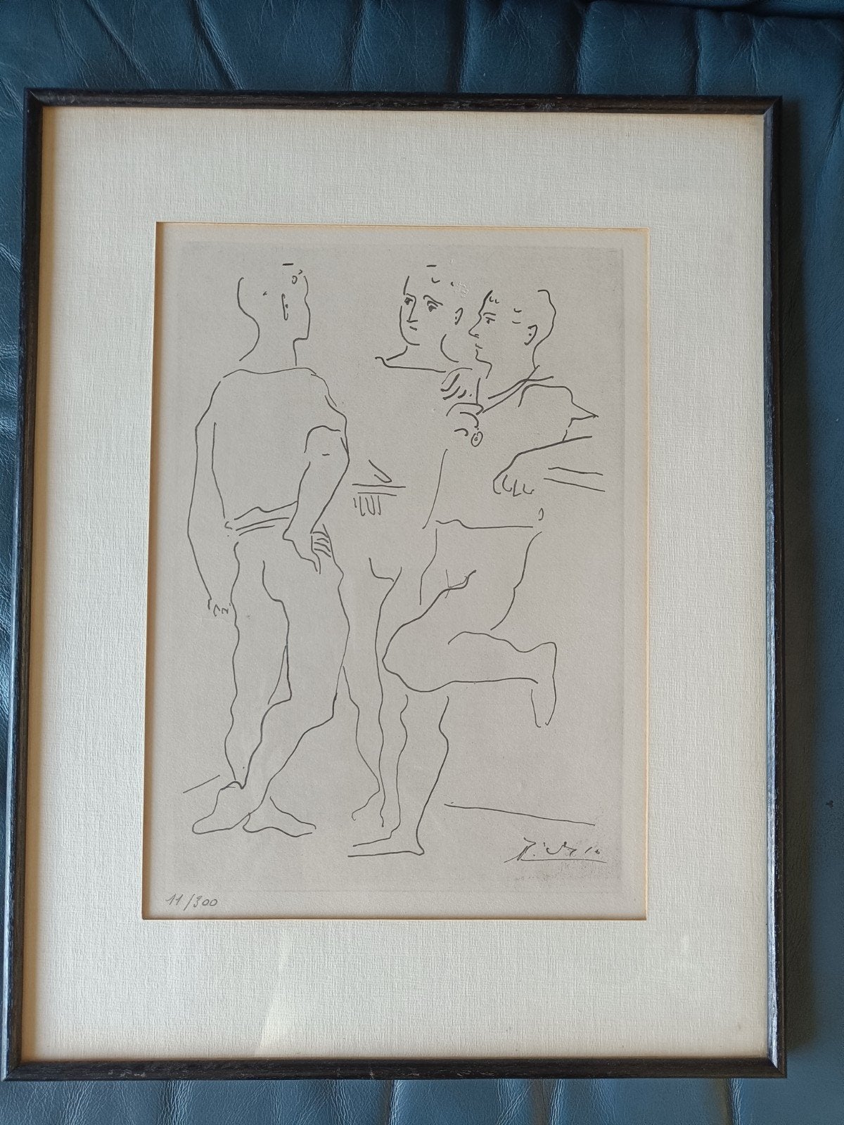 Afdruk tekening Picasso, Antiquités & Art, Art | Eaux-fortes & Gravures, Enlèvement