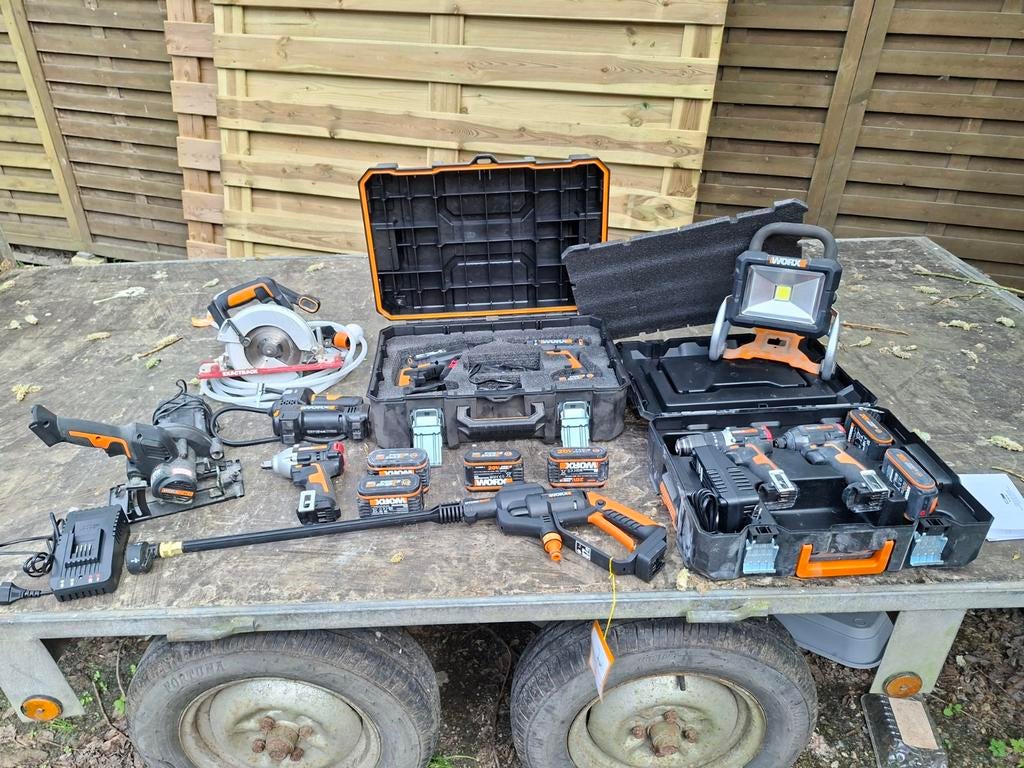 Accu gereedschap worx, Ophalen