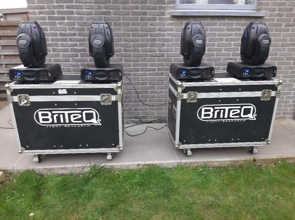 4 têtes mobiles Briteq BT-575, Musique & Instruments, Enlèvement, Utilisé, Lumières, Couleur