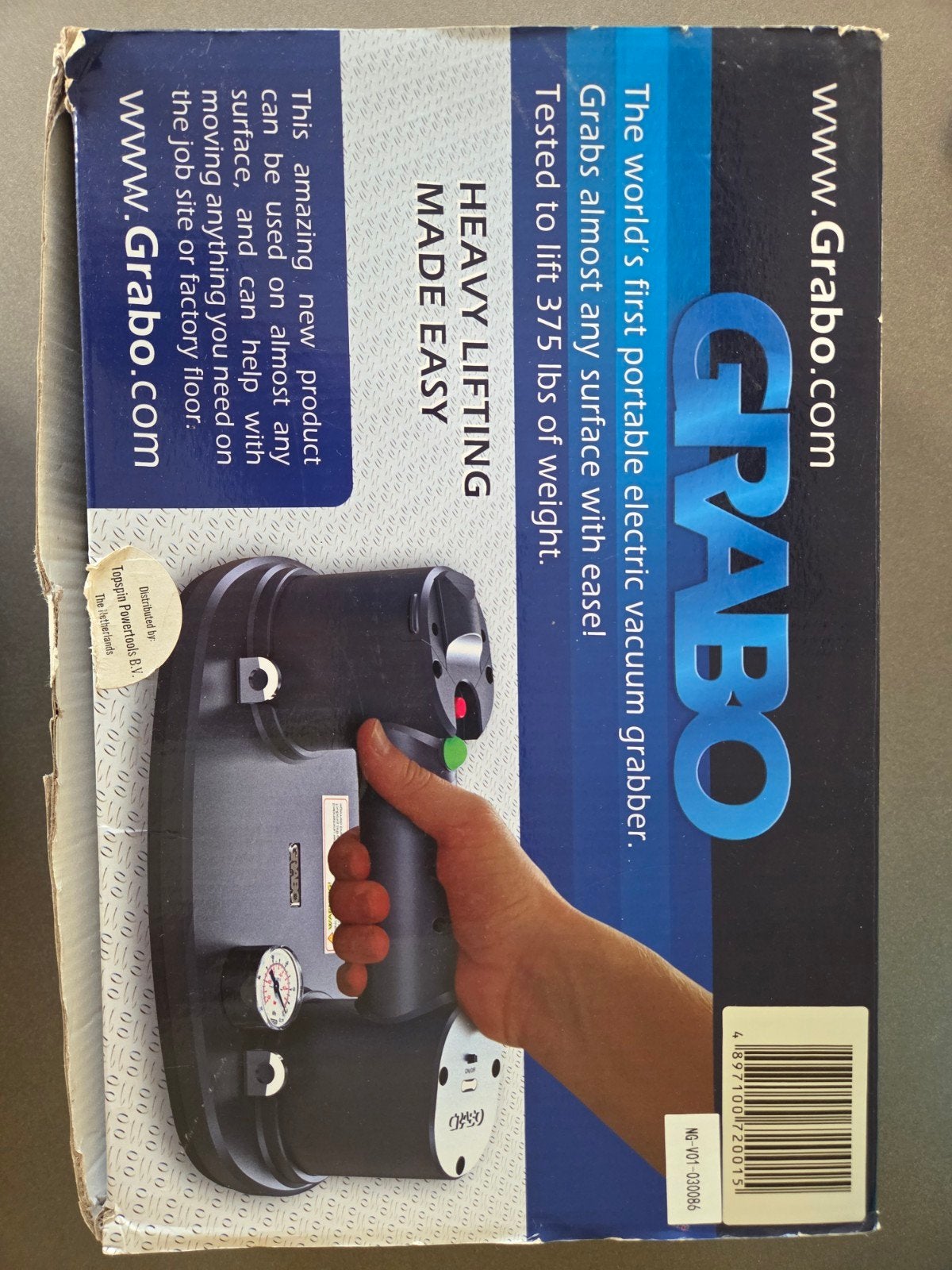 Grabo tegellifter, Ophalen, Zo goed als nieuw
