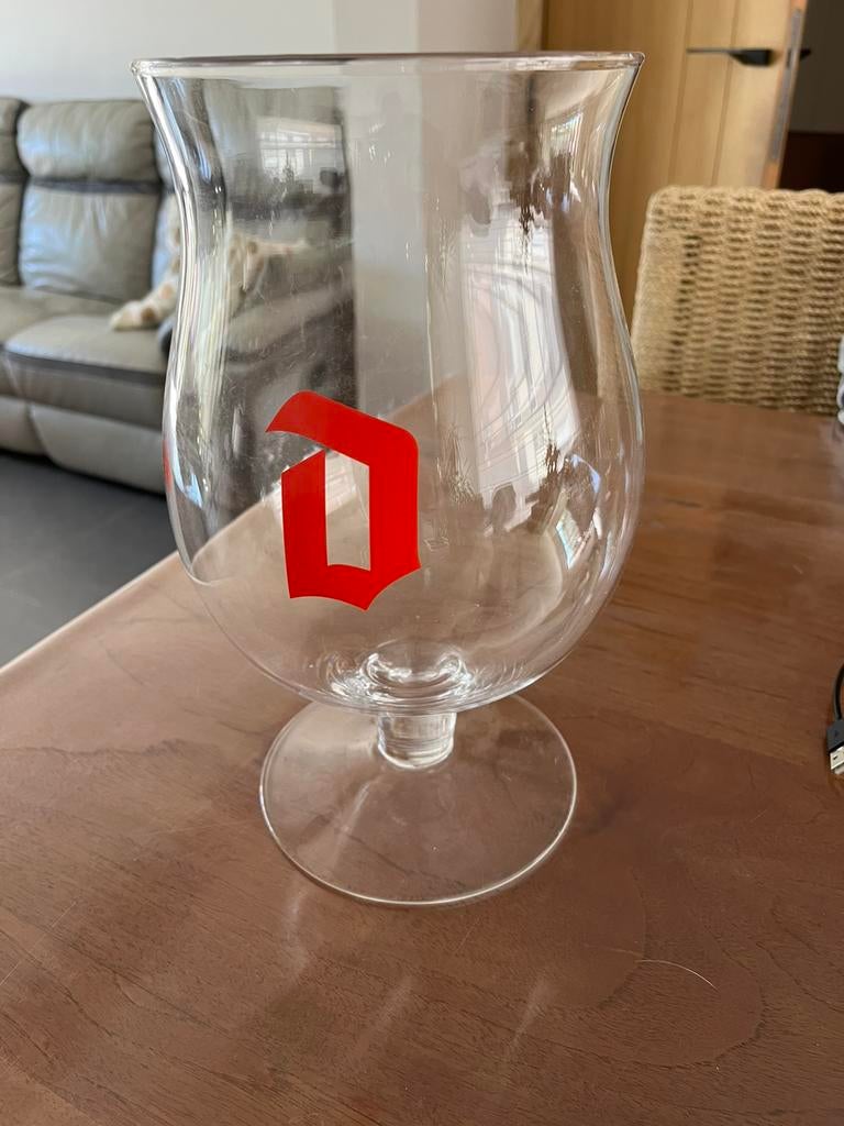 Duvel 3l glas, Verzamelen, Glas en Drinkglazen, Ophalen, Zo goed als nieuw